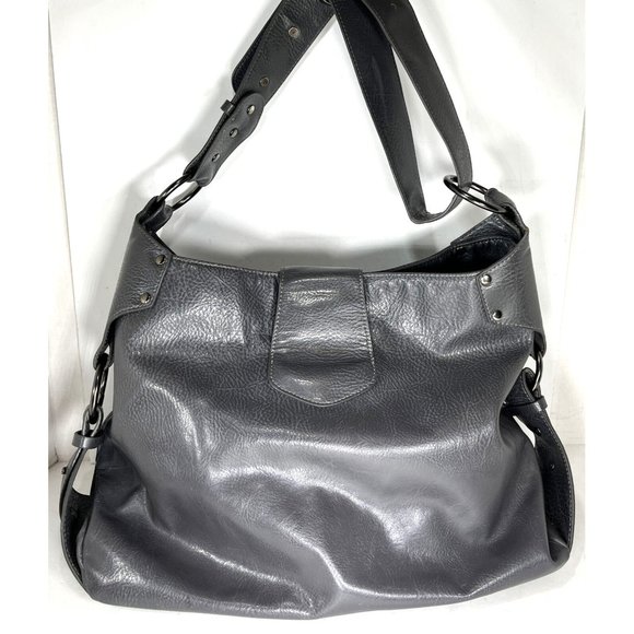 Matt and Nat Gray Vegan Faux Leather Large Shoulder Bag - Picture 2 of 12